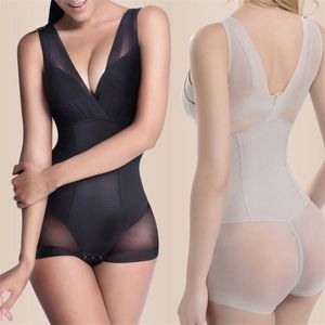 Dames Afslanken Ondergoed Shapewear Body Shaper Full Pak Jumpsuit 211218