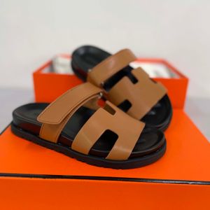 damespantoffels heren designer pantoffels zolen zomer casual strandsandalen echt leer topkwaliteit met doos AAA+01