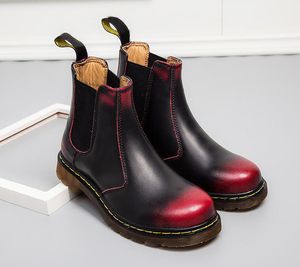 Zachte zolen voor dames Doc Martens Superzachte leren dameslaarzen in Britse stijl voor dames en heren