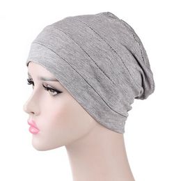 Dames Effen Kleur Hedging Caps Casual Dames Hoofddeksels Aaccessories Meisjes Baotou Hoeden Haarverlies Caps Turban Hats Nightcaps