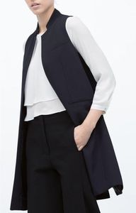 Femmes printemps automne offre spéciale Outwear Long Blazer gilets bureau dames cranté Blazer gilets