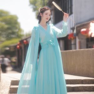 Women's Stage Wear Han Dynasty Beautiful Princess Cosplay Pak Royal Jurk Chinese oude Fairy Dress Vintage kostuum Aziatische Hanfu Show