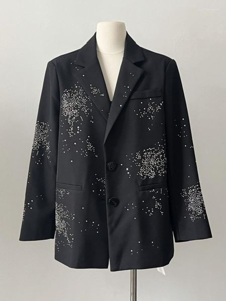 Costumes pour femmes 2023 automne français luxe Fix diamant ample Blazer manteau pour femmes mode coréenne costume décontracté vêtements d'extérieur Casaco Feminino