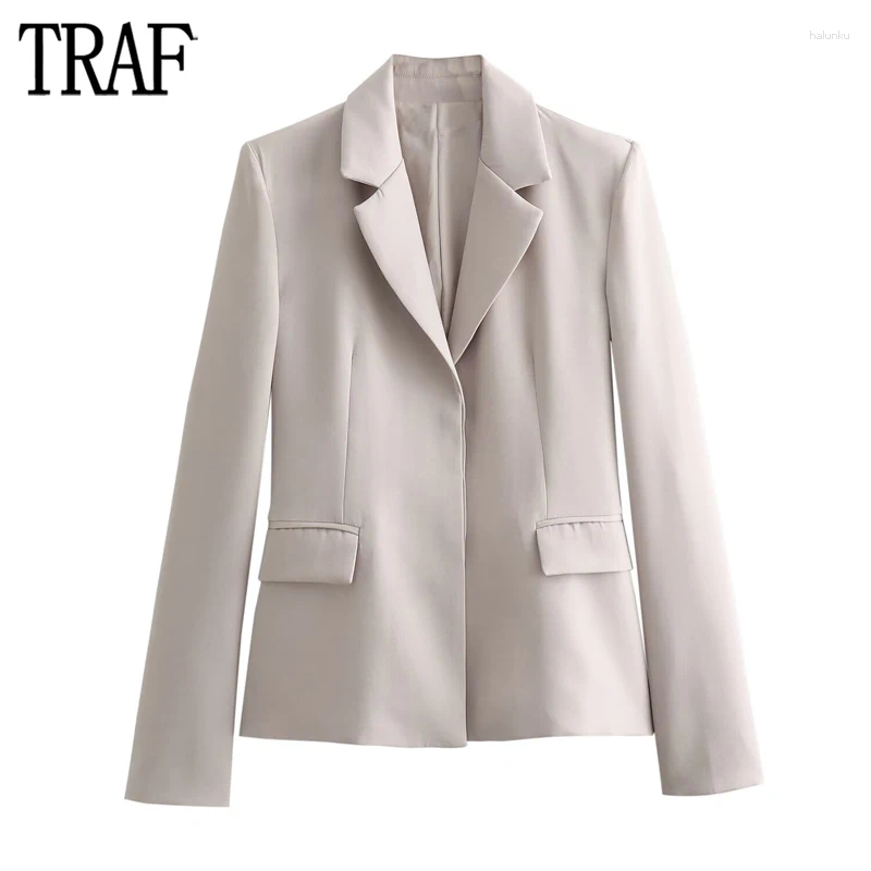 Women's Suits 2024 Blazer Tailoring Office Straight Women Long Sleeve Button Jacket Pads Shoulder Blazers For