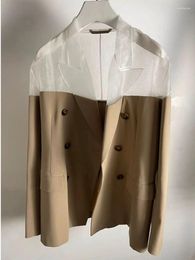 Damespakken A2827 Fashion Women Coats Jackets 2023 Runway Luxury European Design Party Style Dameskleding