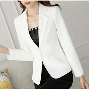 Damespakken Blazer's Chiffon Suit jas Spring zomer Koreaanse versie Losse witte dunne middelste lengte jas drie kwart mouwen Sun Shirt Grace 230321