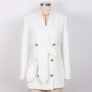 Costumes pour femmes, blazer, printemps et automne, nouveau métal, Double boutonnage, col de Fruit vert, petit costume, 2024