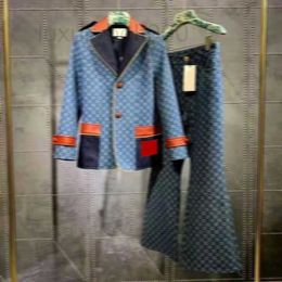 Damespakken Blazers Designer Kostuum Hoogste Suit jas Spring Casual Letter Patroon Top XSCE