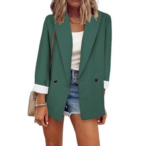 Costumes pour femmes Blazers Jaket Blazer jusqu'à Wanita 2023 Musim Semi dan Gugur Atasan Lengan Panjang Kantor Outerwears Baru 230515