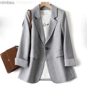 Damespakken Blazers Ladies Lange mouw Spring Casual Blazer 2023 NIEUWE FASOM BEDRIJF PREID SUITS Dames Work Office Blazer Women Jackets Coats S-6XL C240410