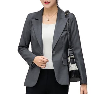 Damespakken Blazers Leisure Slim Fit Suit Blazer Korte Koreaanse stijl Feminino Lange jas Ceket Bayan Giacche Donna Eleganti Jacket 5C256