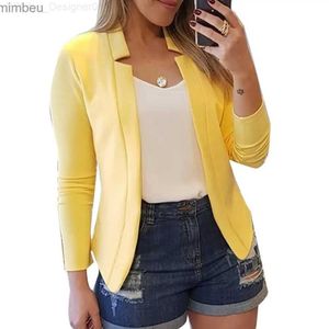 Damespakken Blazers Kantoor Lady Jacket Blazer Autumn Winter All-match polyester Business Women Jacket Suit C240410