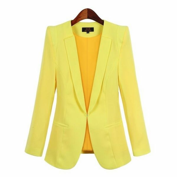 Costumes pour femmes Blazers Grande taille costumes d'affaires femmes blazers à boutonnage caché printemps automne couleurs unies à manches longues Blazer bureau vêtements de travail 230220