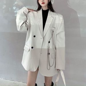 Dames Suits Blazers Spring Chain Jackets For Female Coat Basic Korean Jacket Blazer Set Women Top Ladies Harajuku Elegant 230407