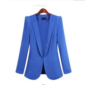 Damespakken blazers u-swear dames zakelijk voorjaar herfst all-match dames jassen korte slanke blazer met lange mouwen