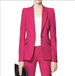 Damespakken Blazers Vrouwen Avondpant voor Custom Made Ladies Business Formal Office Work Wear Jacket Pants