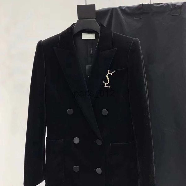 Trajes de mujer Blazers trajes para mujer chaqueta de diseñador ropa diseñador de lujo mujer chaqueta de terciopelo primavera nuevos tops lanzados x1011 x1017