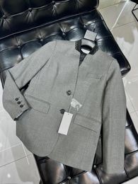 MMSIX – vestes de costume de luxe pour femmes, manteaux formels d'affaires avec épissage à col, haute qualité Oxford, 2023