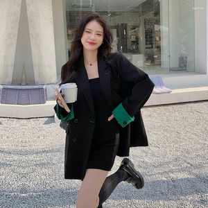 Costumes pour femmes en temps réel, vêtements de Style professionnel au printemps 2023, avec petite veste de costume coréenne ample