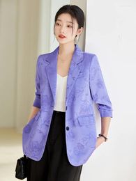 Trajes de mujer S-3XL de alta calidad para primavera y otoño, traje pequeño para mujer, chaqueta informal, abrigo, ropa, chaqueta coreana para oficina, Top 1 pieza