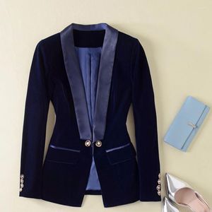 Damespakken Sigutan 2023 Spring designer Blazer vrouwen lange mouw fluwelen vrouwelijke jas buitenkleding vrouwelijke tops