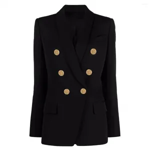 Costumes pour femmes, veste Blazer classique à col châle, de haute qualité, polyvalente, printemps-automne 2024