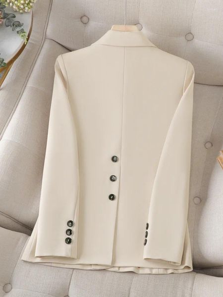 Costumes pour femmes printemps et automne Blazer 2024 tempérament élégant à manches longues mince dos fendu carrière mode veste de bureau