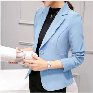 Costumes pour femmes printemps automne Slim Fit femmes vestes formelles bureau travail costume ouvert avant cranté dames solide noir manteau mode manteaux hauts