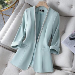 Costumes de femmes Spring Summer Suit's Coat's Casual Fashion Slim Fit High Quality Thin Top