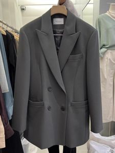 Costumes pour femmes SuperAen printemps 2024 Style coréen ample jolie pochette Double boutonnage Blazers manteau