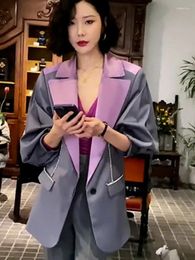 Costumes pour femmes UNXX printemps mode Blazer Mujer continent chine femmes coupe ajustée veste Blazers Femme Feminino