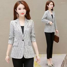 Costumes pour femmes femmes Blazer veste 2023 automne moyen âge mère costume manteau femme à manches longues bureau Blazers dames vêtements d'extérieur survêtement