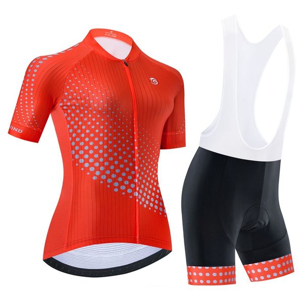 Traje de ciclismo de verano para mujer, ropa de carretera higroscópica y transpirable, ropa de bicicleta