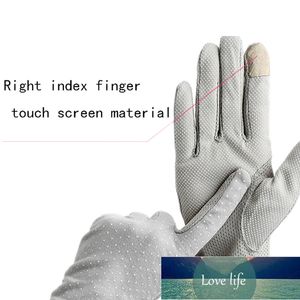 Gants de conduite d'été pour femmes Protection du soleil Protection du soleil Gants de coton Motif de plumes Dentelle Bow macrame Screen tactile antidérapant