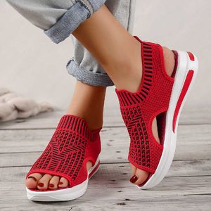 Dames zomer plus size schoenen 2024 comfort casual sport strand wig dames platform Romeinse sandalen T230208 7F189 4DF53 10319