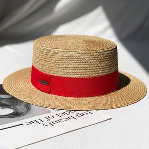 Sombrero Fedora Fedora de paja de verano para mujeres para la mujer Protección solar al aire libre Panamá vintage Beates Boba ancha de boda ancha