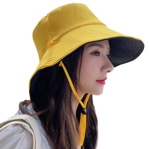 Chapeau de soleil féminin 2023 Nouveau chapeaux de pêcheur extérieur de la plage