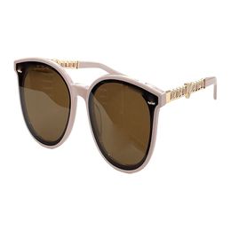 Gafas de sol para mujer, montura redonda a la moda, gafas de sol de diseño informal, cadena personalizada, gafas de moda en forma de corazón