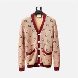 Cardigan de créateur pour femmes, veste de haute qualité, coupe-vent, chaud, décontracté, classique, luxe, pour hommes et femmes, même décontracté