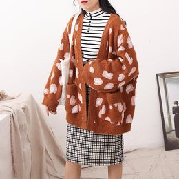 Maglioni da donna 2021 Moda Abbigliamento per adulti Maglione casual invernale Caldo cardigan a maniche lunghe