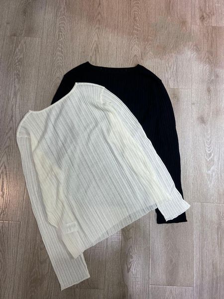 Pulls pour femmes 2022 Mode féminine à manches longues Sexy Pit Strip Cardigan noir et blanc 0418