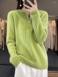 Frauen Pullover 2023 Herbst Winter Verdickte Kaschmir Pullover Kleidung Oansatz Pullover Beiläufige Lose Gestrickte Top Warme Mode Koreanische