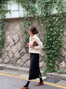 Pulls pour femmes 2023 Version coréenne automne hiver doux pull ciré tricoté Cardigan manteau