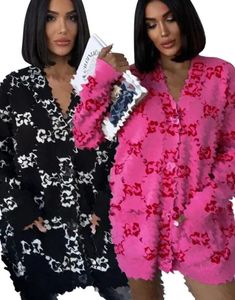 Damestruien 2024 Herfst nieuwe brief afdrukken Dames gebreide Cardigan Designer Brand Women's Sweater Coat