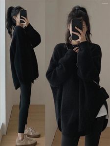 Pulls pour femmes 2024 coréen tricot cachemire automne hiver épaissir chaud à manches longues pulls pulls tricots pull vêtements pour femmes