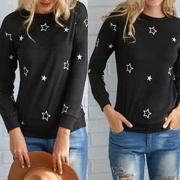 Pulls pour femmes Ambiance Apparel Pull pour femme The Fashion Star T-shirts brodés Haut décontracté Blouse Long Cardigan Manteau