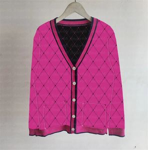 Damestruien en gebreid vest V-kraag Gebreide trui Heavy Craft Tide Fashion All-Match Vrouwelijke sweaterjas voor de herfst