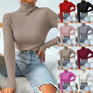 Pulls de femmes Automne et hiver Classique solide pour les femmes aux États-Unis.