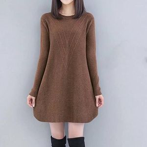 Vrouwen Truien Herfst Winter Gebreide Trui Vrouwen Trui 2023 Warm O-hals Losse Zwangere Jumper Vrouwelijke Tops Dames Lange 6XL