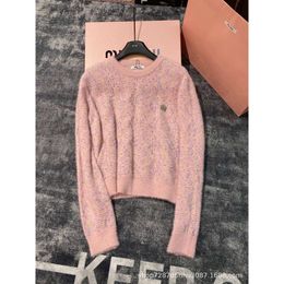 Suéteres femeninos Outumn/Invierno Cuentas de hilo mixtos Mixos Color Sweater de jarras